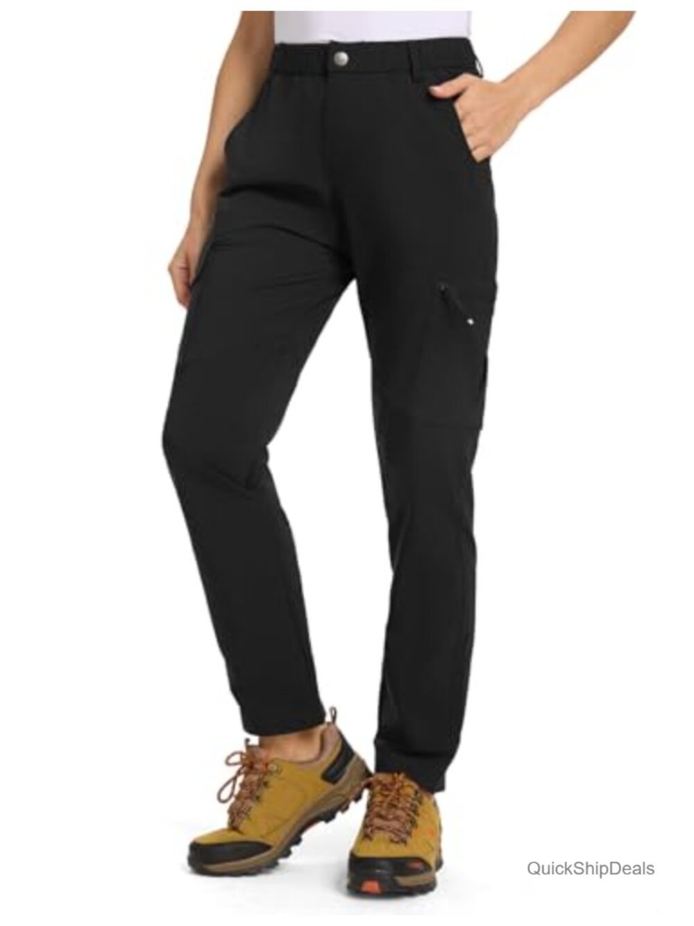 Women's Hiking Cargo Pants Lightweight Water Resistant Quick Dry 6 Pockets
